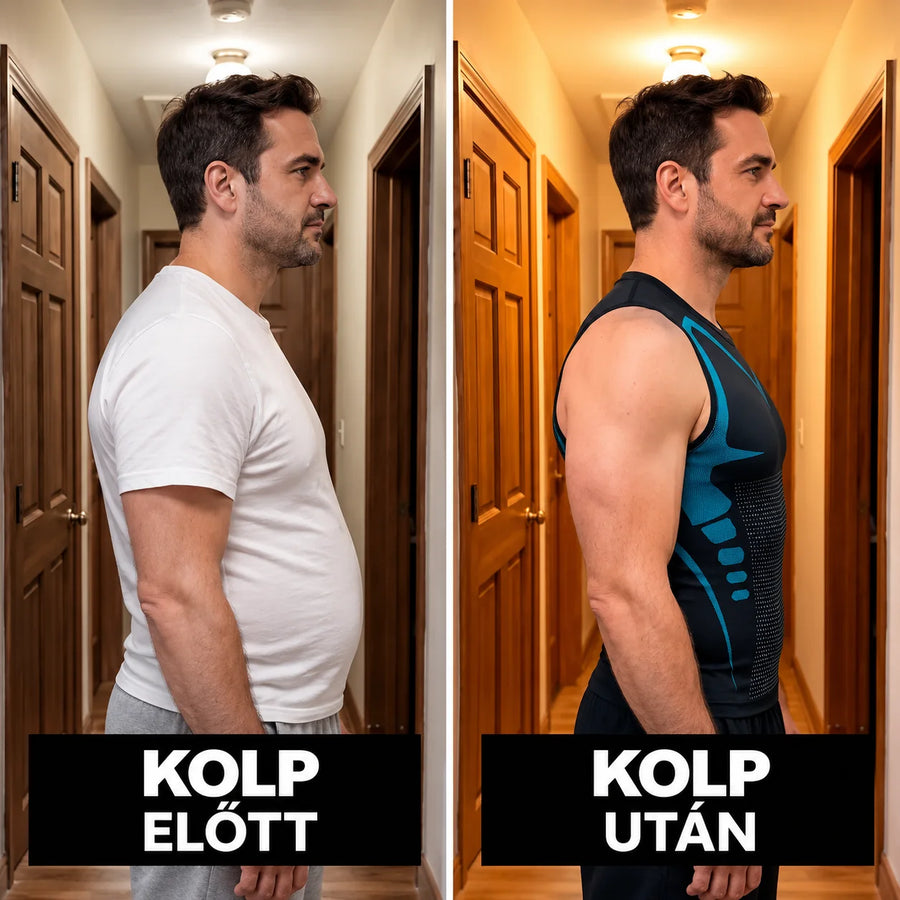 KOLP előtt és után – oldalnézet, folyosó