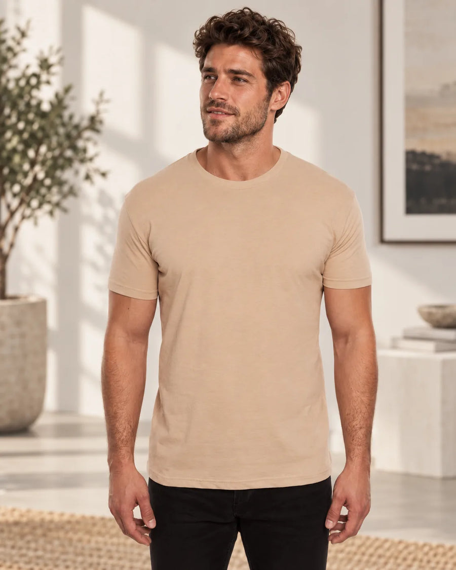 KOLP Essential T-shirt in Sand — front